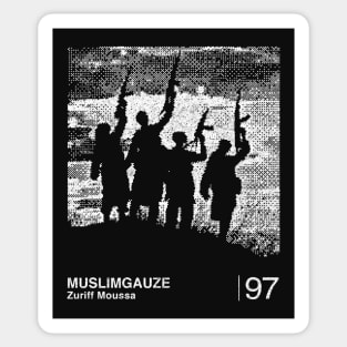 Muslimgauze / Minimalist Graphic Design Fan Artwork Sticker